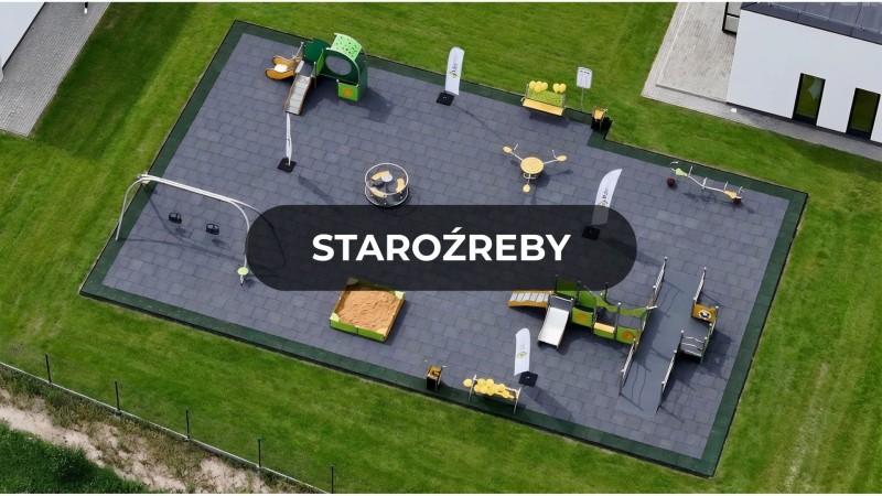 Plac zabaw przy przedszkolu i żłobku w Staroźrebach