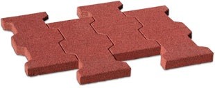 PLAY-PARK - FLEXI-STEP elastyczna płytka imitująca 8 kostek podwójne T 565x500x23mm