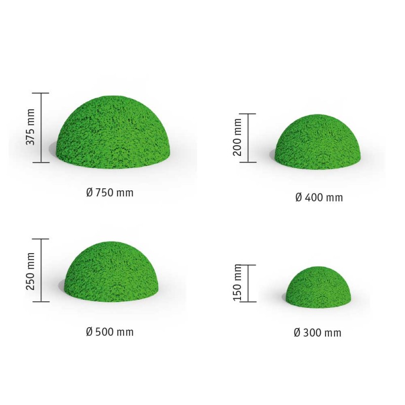 Plac zabaw FLEXI-STEP Elastyczna połówka kuli Ø 750 mm PLAY-PARK