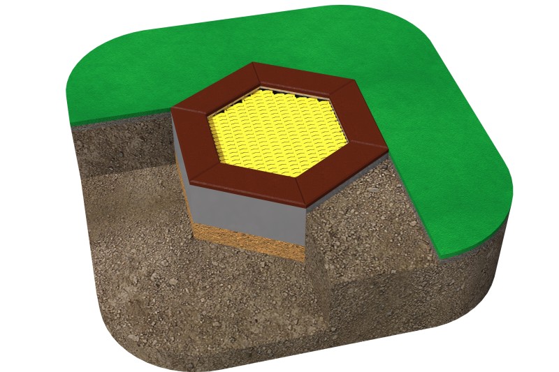 Plac zabaw Trampolina Hexo PINGWIN PLAY-PARK