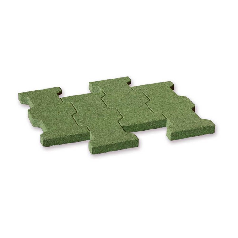 Plac zabaw FLEXI-STEP Elastyczna płytka imitująca 8 kostek podwójne T 565 x 500 x 23 mm PLAY-PARK