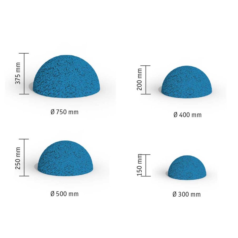 Plac zabaw FLEXI-STEP Elastyczna połówka kuli Ø 750 mm PLAY-PARK