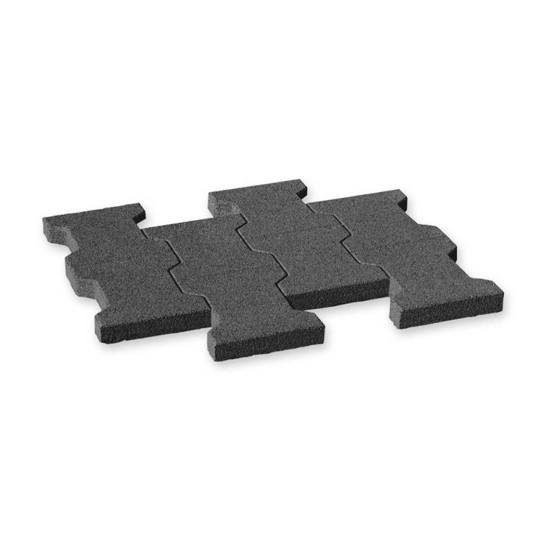 Plac zabaw FLEXI-STEP Elastyczna płytka imitująca 8 kostek podwójne T 565 x 500 x 23 mm PLAY-PARK