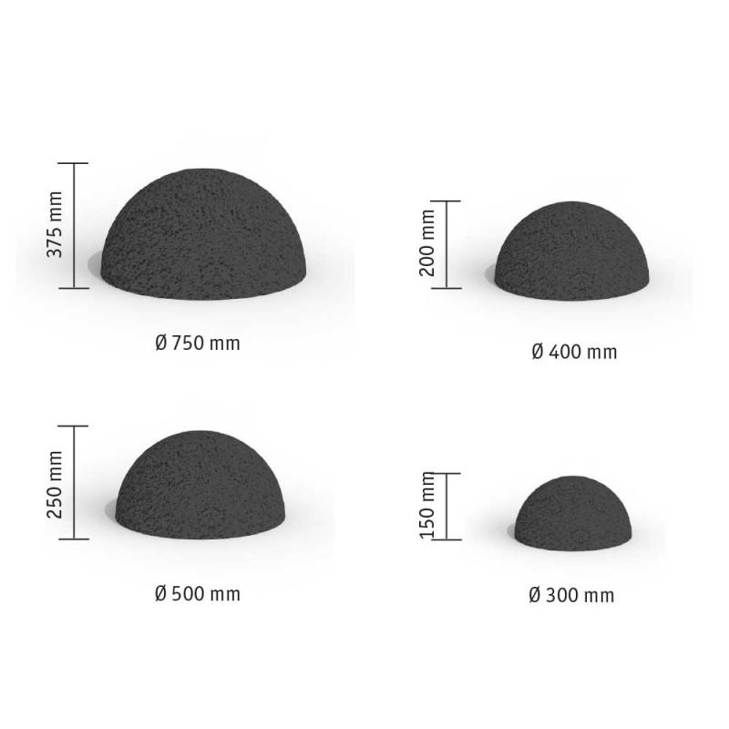 Plac zabaw FLEXI-STEP Elastyczna połówka kuli Ø 400 mm  PLAY-PARK