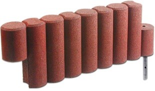 PLAY-PARK - FLEXI-STEP palisada 1000 (9-elementowa) z mocowaniem 1150x150x400mm