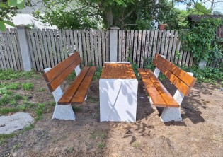 Plac zabaw Ławka betonowa 01 PLAY-PARK