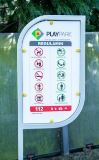 Plac zabaw Tablica informacyjna Łezka PLAY-PARK
