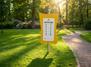 Plac zabaw Tablica informacyjna Tablo z regulaminem PLAY-PARK PLAY-PARK