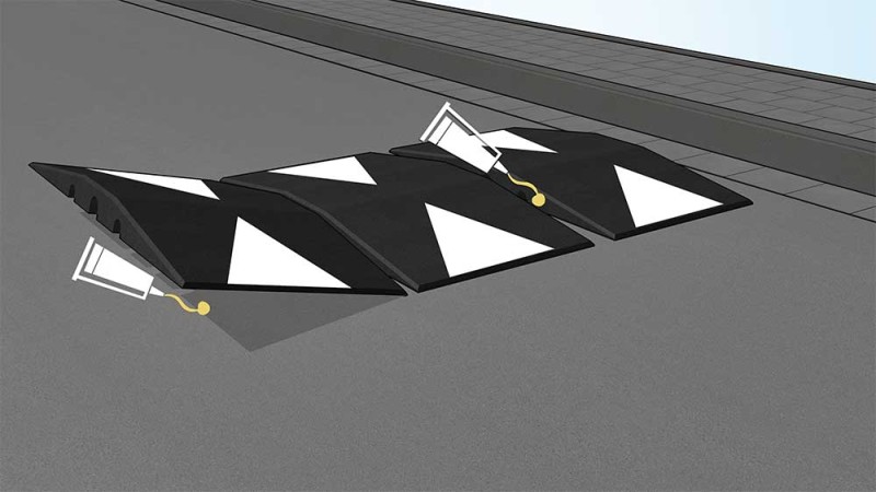 Plac zabaw FLEXI-STEP Elastyczna rampa 1000 x 500 x 70 mm PLAY-PARK