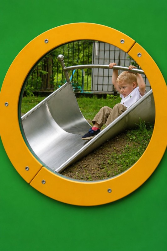 Plac zabaw Zjeżdżalnia skarpowa szeroka ELIRI H3100 PLAY-PARK