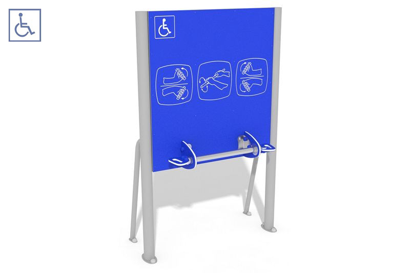 Plac zabaw Tablica z ruchomym drążkiem z uchwytami dla osób na wózkach PLAY-PARK