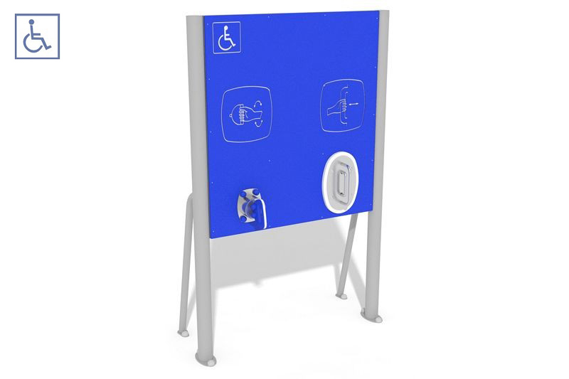 Plac zabaw Tablica z ruchomymi uchwytami - wersja dla osób na wózkach PLAY-PARK