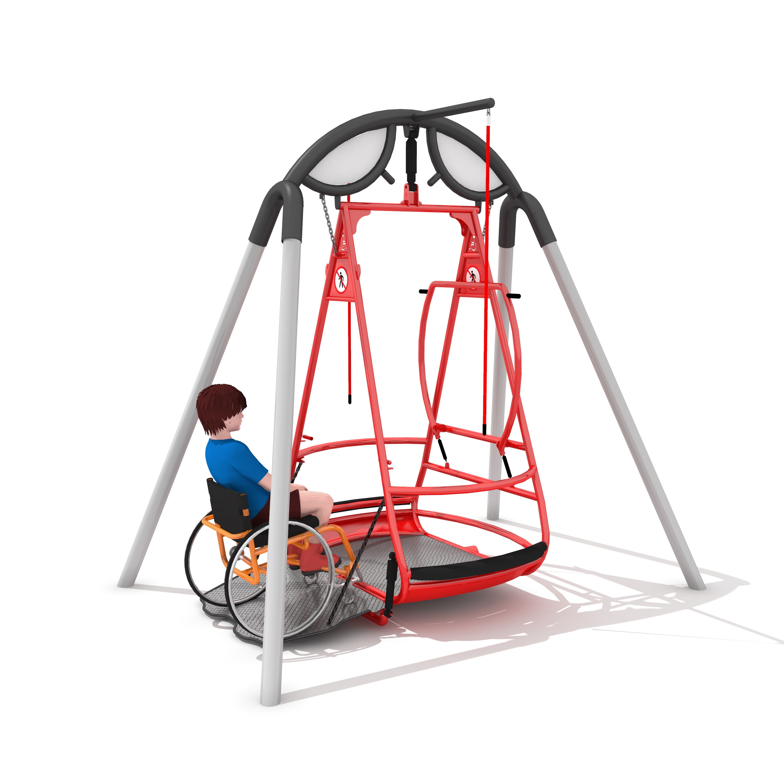 Inclusive swing SATURN Playground equipment | Inter Play Manufacturer