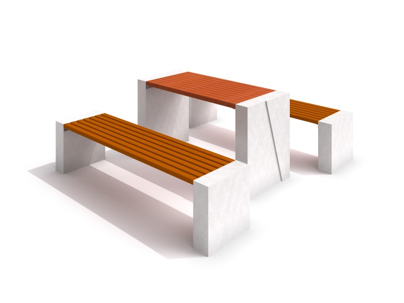 Plac zabaw Stół betonowy DECO z ławkami PLAY-PARK