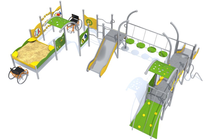 Plac zabaw Zestaw integracyjny Dometo-I 3-1 PLAY-PARK