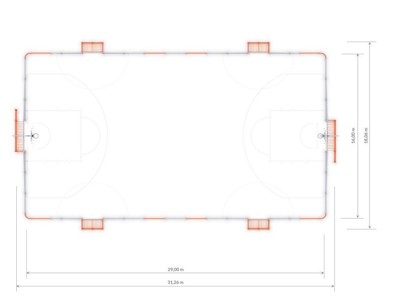 Plac zabaw ARENA 5b (29x16m) PLAY-PARK