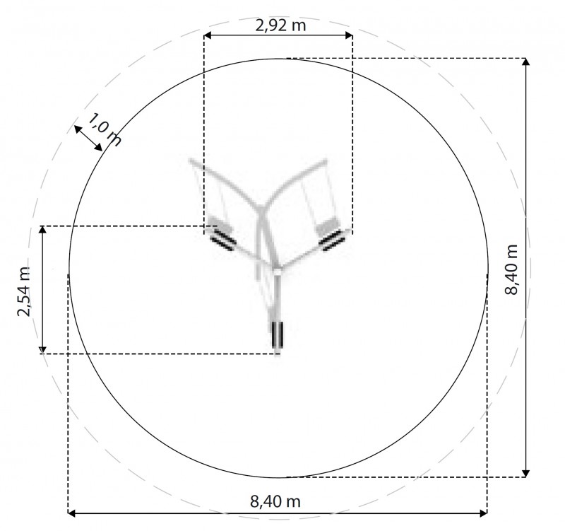 Plac zabaw Karuzela słupowa Solano 3-1 PLAY-PARK
