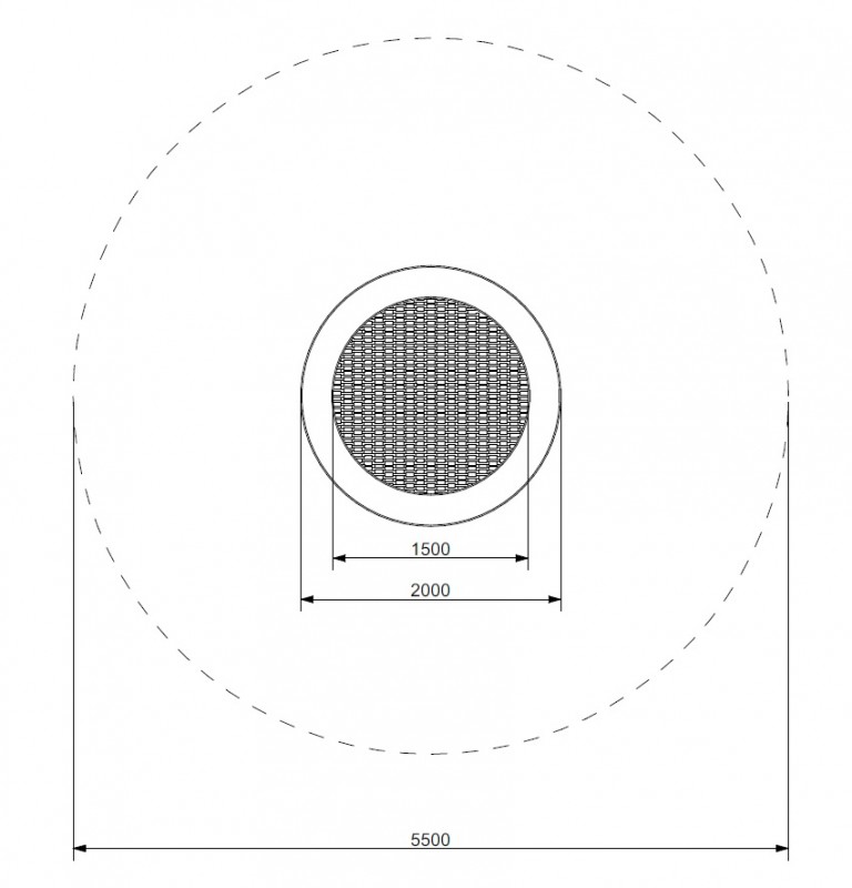 Plac zabaw Trampolina Rado 200 WP PLAY-PARK