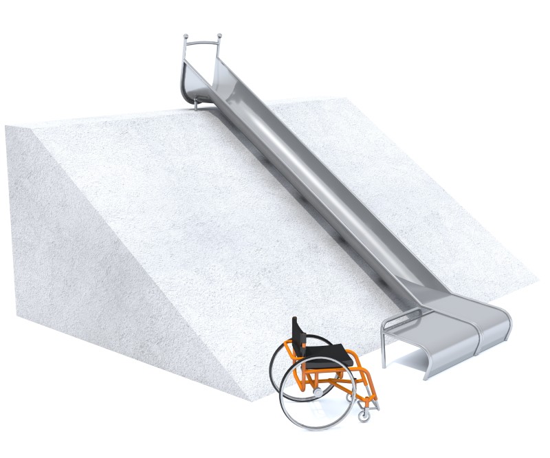 Plac zabaw Zjeżdżalnia integracyjna GLITI H2050  PLAY-PARK