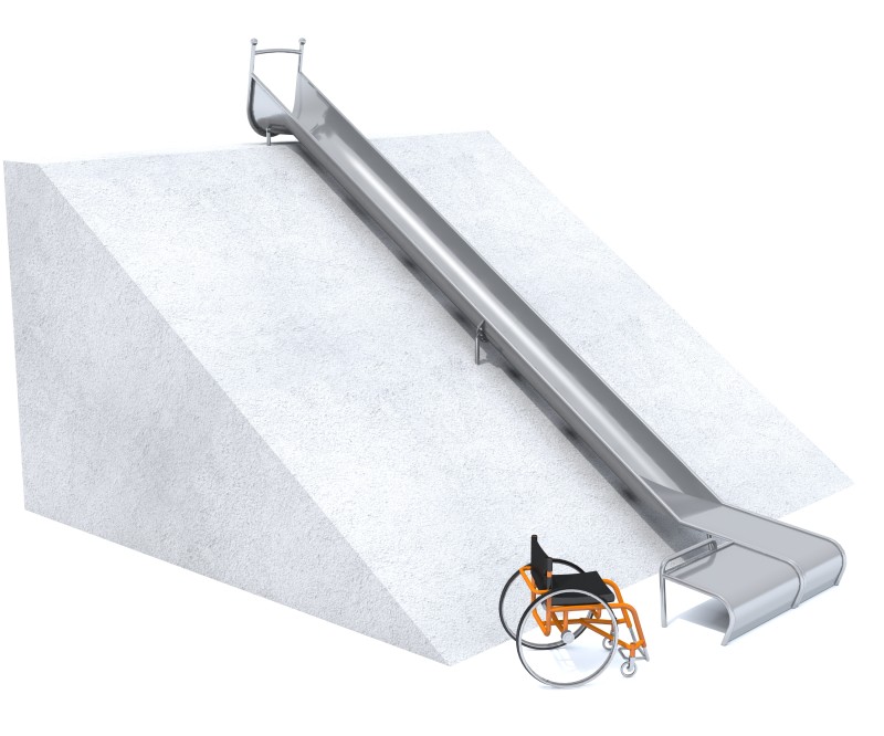 Plac zabaw Zjeżdżalnia integracyjna GLITI H2750 PLAY-PARK