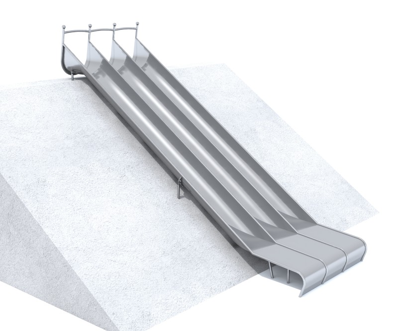 Plac zabaw Zjeżdżalnia skarpowa GLITI RACE H2400 PLAY-PARK