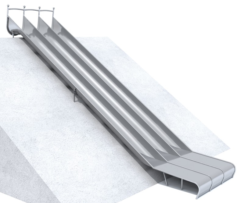 Plac zabaw Zjeżdżalnia skarpowa GLITI RACE H3100 PLAY-PARK