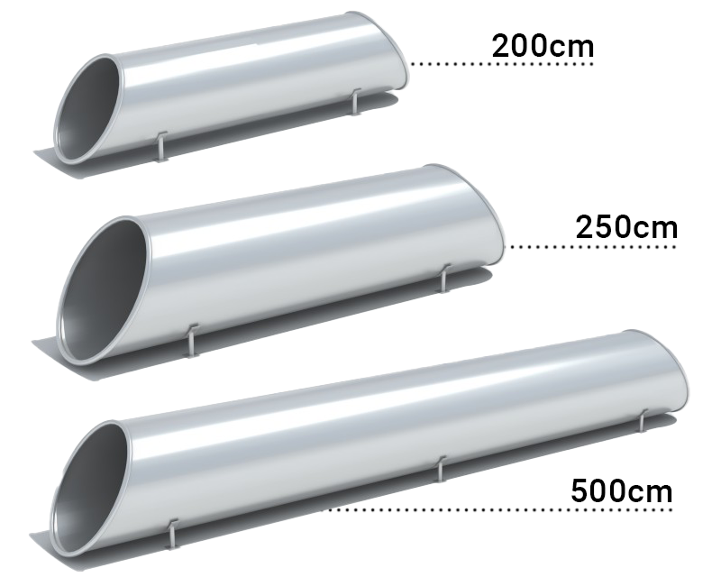 playground tunnel sizes
